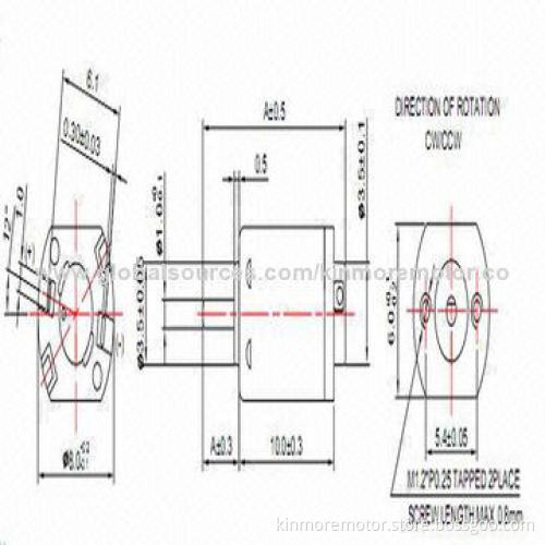 Diameter 8.0mm 3V 23,000rpm Micro DC Motor with NdFeB Magnet for Cordless Screwdriver